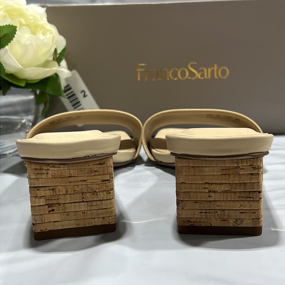 NIB - Franco Sarto Women’s Cruella Slide Sandal, Beige - Size 9 - Picture 6 of 11